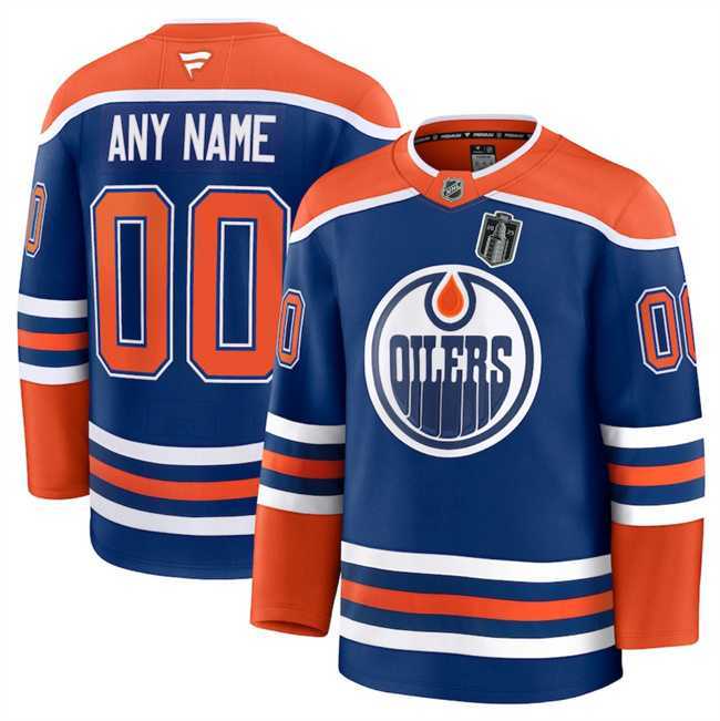Men's Edmonton Oilers Custom Royal 2025 Stanley Cup Final Patch Stitched Hockey Jersey,We sell and wholesale Men's Edmonton Oilers Custom Royal 2025 Stanley Cup Final Patch Stitched Hockey Jersey on line form chian!