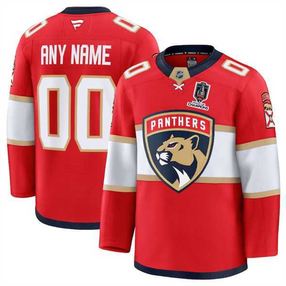 Men's Florida Panthers Custom Red Home 2025 Stanley Cup Champions Patch Stitched Jersey,We sell and wholesale Men's Florida Panthers Custom Red Home 2025 Stanley Cup Champions Patch Stitched Jersey on line form chian!