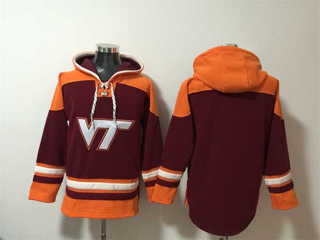 Men's Virginia Tech Hokies Blank Wine Ageless Must-Have Lace-Up Pullover Hoodie,We sell and wholesale Men's Virginia Tech Hokies Blank Wine Ageless Must-Have Lace-Up Pullover Hoodie on line form chian!