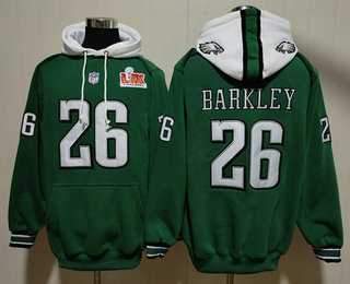 Men's Philadelphia Eagles #26 Saquon Barkley Green Super Bowl LIX Pullover Hoodie,We sell and wholesale Men's Philadelphia Eagles #26 Saquon Barkley Green Super Bowl LIX Pullover Hoodie on line form chian!