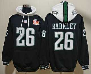 Men's Philadelphia Eagles #26 Saquon Barkley Black Super Bowl LIX Pullover Hoodie,We sell and wholesale Men's Philadelphia Eagles #26 Saquon Barkley Black Super Bowl LIX Pullover Hoodie on line form chian!
