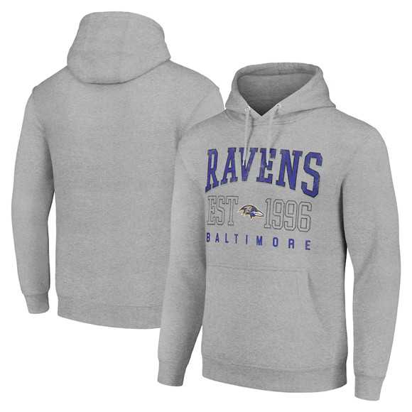Men's Baltimore Ravens Gray Throwback Logo Pullover Hoodie,We sell and wholesale Men's Baltimore Ravens Gray Throwback Logo Pullover Hoodie on line form chian!