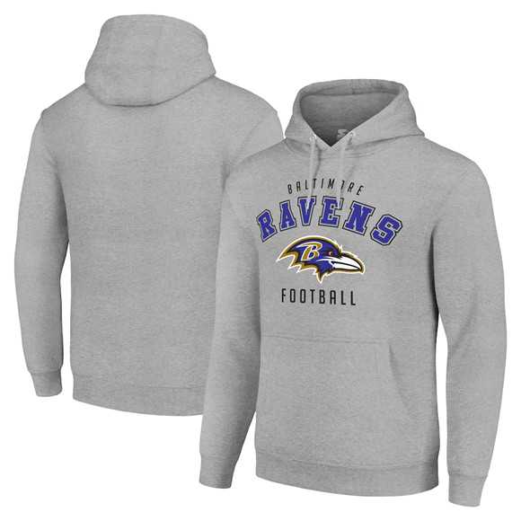Men's Baltimore Ravens Gray Pullover Hoodie,We sell and wholesale Men's Baltimore Ravens Gray Pullover Hoodie on line form chian!
