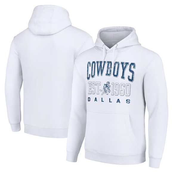 Men's Dallas Cowboys White Throwback Logo Pullover Hoodie,We sell and wholesale Men's Dallas Cowboys White Throwback Logo Pullover Hoodie on line form chian!
