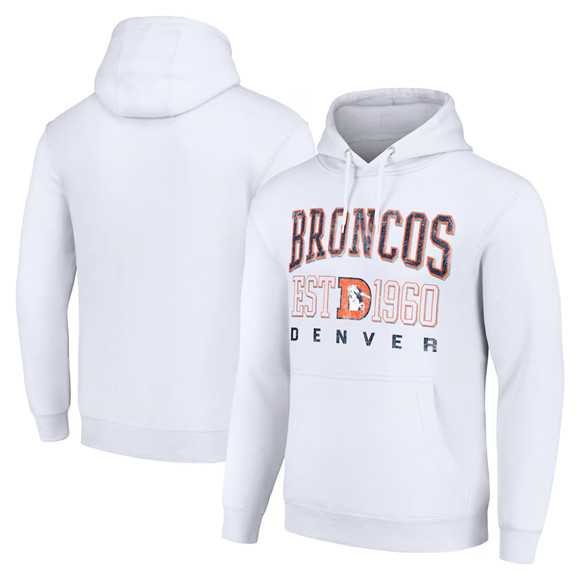 Men's Denver Broncos White Throwback Logo Pullover Hoodie,We sell and wholesale Men's Denver Broncos White Throwback Logo Pullover Hoodie on line form chian!