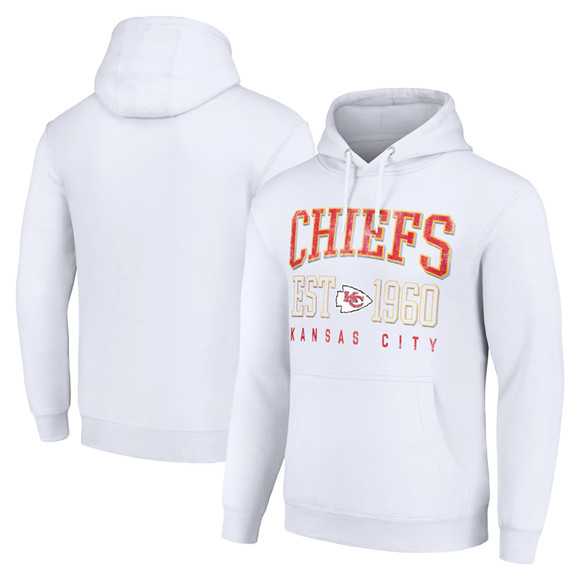 Men's Kansas City Chiefs White Throwback Logo Pullover Hoodie,We sell and wholesale Men's Kansas City Chiefs White Throwback Logo Pullover Hoodie on line form chian!