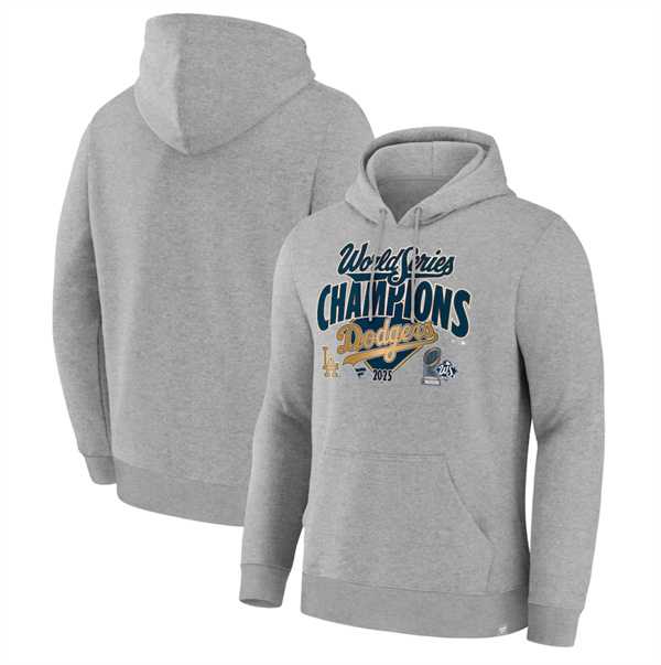 Men's Los Angeles Dodgers Heather Gray 2025 World Series Champions Locker Room Pullover Hoodie,We sell and wholesale Men's Los Angeles Dodgers Heather Gray 2025 World Series Champions Locker Room Pullover Hoodie on line form chian!
