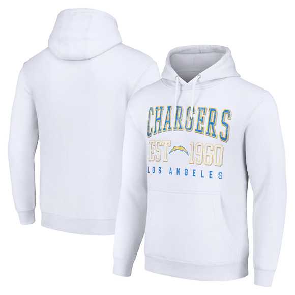 Men's Los Angeles Chargers White Throwback Logo Pullover Hoodie,We sell and wholesale Men's Los Angeles Chargers White Throwback Logo Pullover Hoodie on line form chian!