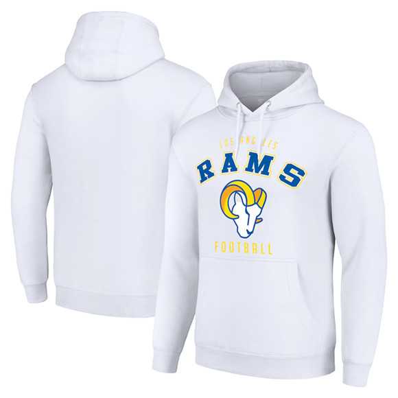 Men's Los Angeles Rams White Pullover Hoodie,We sell and wholesale Men's Los Angeles Rams White Pullover Hoodie on line form chian!