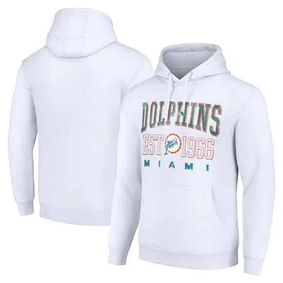 Men's Miami Dolphins White Throwback Logo Pullover Hoodie,We sell and wholesale Men's Miami Dolphins White Throwback Logo Pullover Hoodie on line form chian!