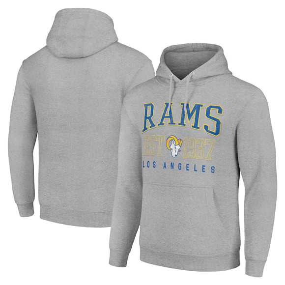 Men's Los Angeles Rams Gray Throwback Logo Pullover Hoodie,We sell and wholesale Men's Los Angeles Rams Gray Throwback Logo Pullover Hoodie on line form chian!