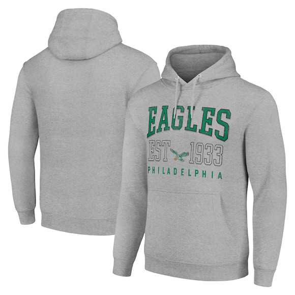 Men's Philadelphia Eagles Gray Throwback Logo Pullover Hoodie,We sell and wholesale Men's Philadelphia Eagles Gray Throwback Logo Pullover Hoodie on line form chian!