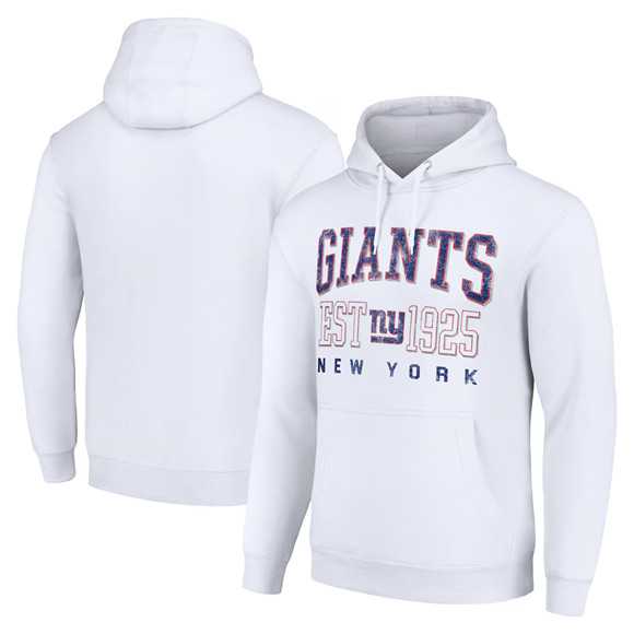 Men's New York Giants White Throwback Logo Pullover Hoodie,We sell and wholesale Men's New York Giants White Throwback Logo Pullover Hoodie on line form chian!