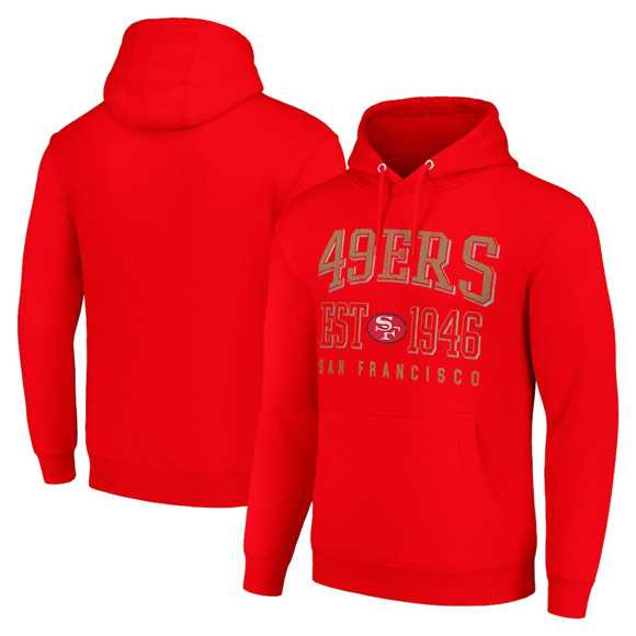 Men's San Francisco 49ers Red Throwback Logo Pullover Hoodie,We sell and wholesale Men's San Francisco 49ers Red Throwback Logo Pullover Hoodie on line form chian!
