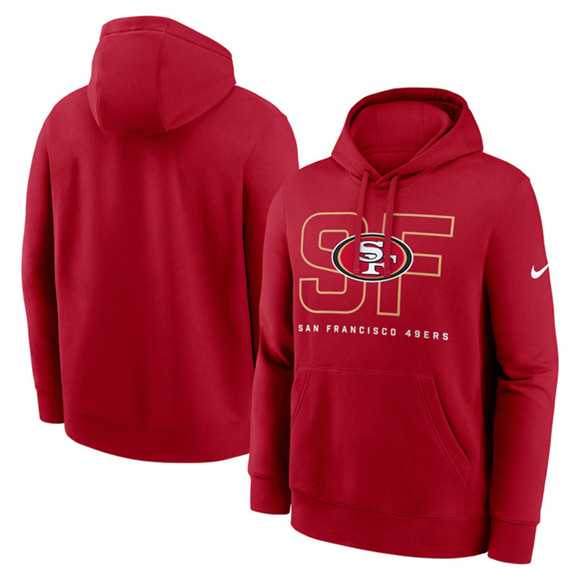 Men's San Francisco 49ers Scarlet Busted Play Club Fleece Pullover Hoodie,We sell and wholesale Men's San Francisco 49ers Scarlet Busted Play Club Fleece Pullover Hoodie on line form chian!