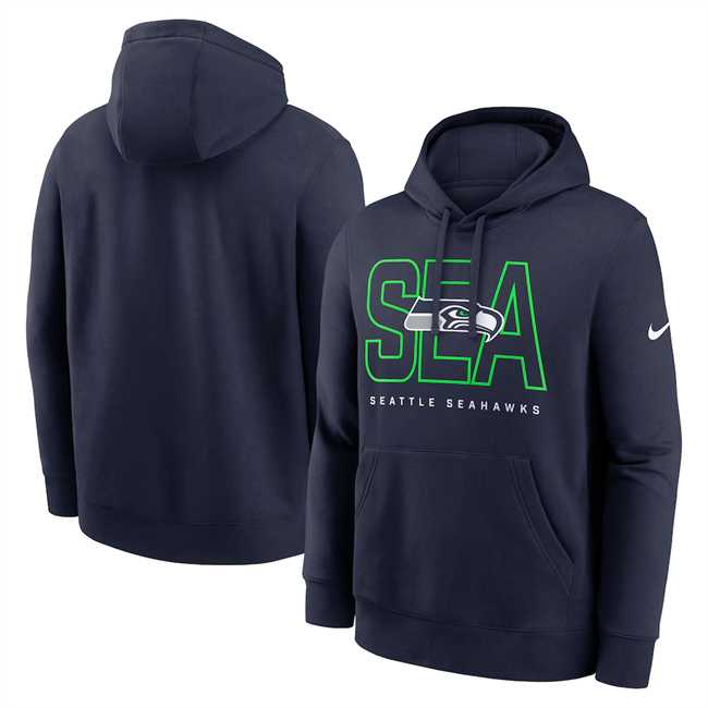 Men's Seattle Seahawks College Navy Busted Play Club Fleece Pullover Hoodie,We sell and wholesale Men's Seattle Seahawks College Navy Busted Play Club Fleece Pullover Hoodie on line form chian!