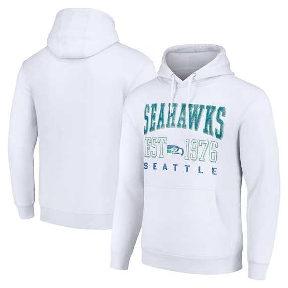 Men's Seattle Seahawks White Throwback Logo Pullover Hoodie,We sell and wholesale Men's Seattle Seahawks White Throwback Logo Pullover Hoodie on line form chian!