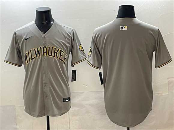 Men's Milwaukee Brewers Blank Gray Home Limited Stitched Jersey,We sell and wholesale Men's Milwaukee Brewers Blank Gray Home Limited Stitched Jersey on line form chian!