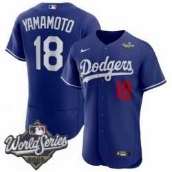 Men's Los Angeles Dodgers #18 Yoshinobu Yamamoto Royal 2025 World Series Limited Stitched Jersey,We sell and wholesale Men's Los Angeles Dodgers #18 Yoshinobu Yamamoto Royal 2025 World Series Limited Stitched Jersey on line form chian!