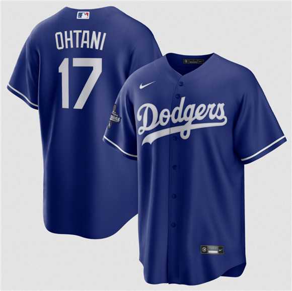 Men's Los Angeles Dodgers #17 Shohei Ohtani Blue 2025 World Series Champions Stitched Jersey,We sell and wholesale Men's Los Angeles Dodgers #17 Shohei Ohtani Blue 2025 World Series Champions Stitched Jersey on line form chian!
