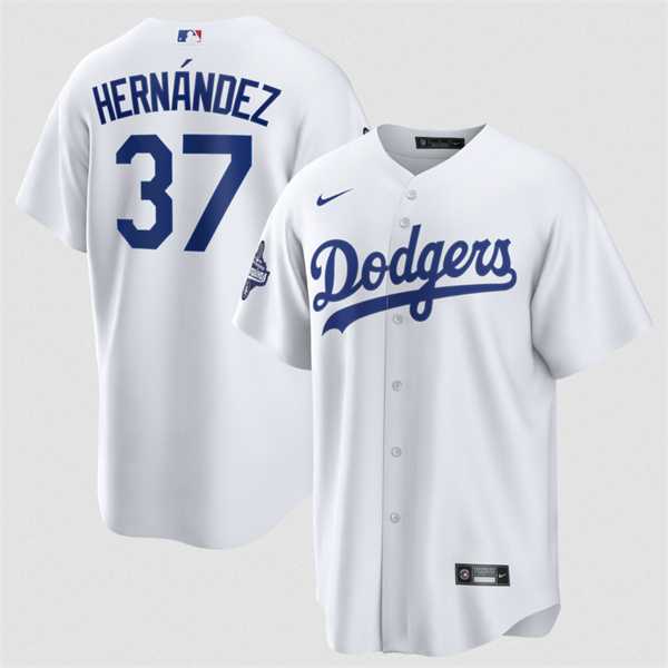 Men's Los Angeles Dodgers #37 Teoscar Hernandez White 2025 World Series Champions Stitched Jersey,We sell and wholesale Men's Los Angeles Dodgers #37 Teoscar Hernandez White 2025 World Series Champions Stitched Jersey on line form chian!