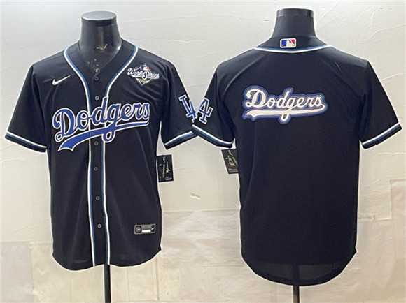 Mens Los Angeles Dodgers Team Big Logo Black Fashion 2025 World Series Cool Base Stitched Jersey,We sell and wholesale Mens Los Angeles Dodgers Team Big Logo Black Fashion 2025 World Series Cool Base Stitched Jersey on line form chian!