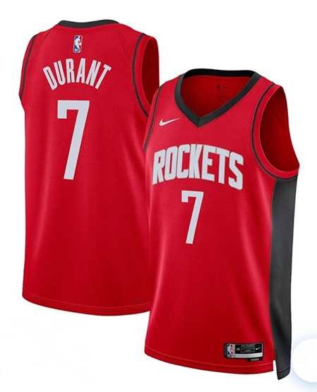 Men's Houston Rockets #7 Kevin Durant Red Nike Icon Edition NBA Jersey Dzhi,We sell and wholesale Men's Houston Rockets #7 Kevin Durant Red Nike Icon Edition NBA Jersey Dzhi on line form chian!