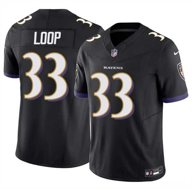 Men's Baltimore Ravens #33 Tyler Loop Black 2025 F.U.S.E. Vapor Limited Jersey Dzhi Dzhi,We sell and wholesale Men's Baltimore Ravens #33 Tyler Loop Black 2025 F.U.S.E. Vapor Limited Jersey Dzhi Dzhi on line form chian!