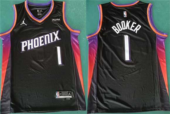 Men's Phoenix Suns #1 Devin Booker Black 2025 Statement Edition Stitched Basketball Jersey,We sell and wholesale Men's Phoenix Suns #1 Devin Booker Black 2025 Statement Edition Stitched Basketball Jersey on line form chian!