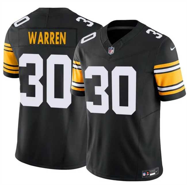 Men's Pittsburgh Steelers #30 Jaylen Warren Black 2025 F.U.S.E. Alternate Vapor Untouchable Limited Stitched Jersey Dzhi,We sell and wholesale Men's Pittsburgh Steelers #30 Jaylen Warren Black 2025 F.U.S.E. Alternate Vapor Untouchable Limited Stitched Jersey Dzhi on line form chian!