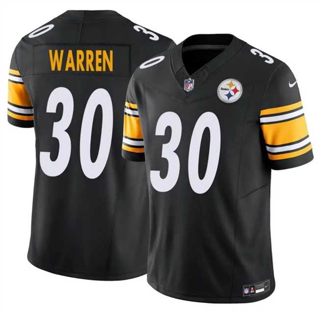 Men's Pittsburgh Steelers #30 Jaylen Warren Black 2025 F.U.S.E. Vapor Untouchable Limited Stitched Jersey Dzhi,We sell and wholesale Men's Pittsburgh Steelers #30 Jaylen Warren Black 2025 F.U.S.E. Vapor Untouchable Limited Stitched Jersey Dzhi on line form chian!
