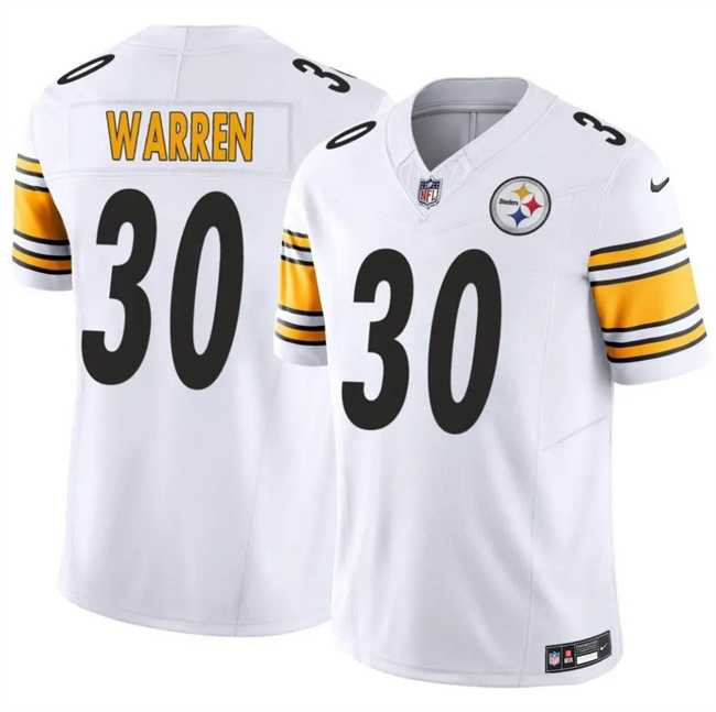 Men's Pittsburgh Steelers #30 Jaylen Warren White 2025 F.U.S.E. Vapor Limited Stitched Jersey Dzhi,We sell and wholesale Men's Pittsburgh Steelers #30 Jaylen Warren White 2025 F.U.S.E. Vapor Limited Stitched Jersey Dzhi on line form chian!