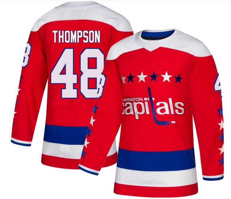 Men's Washington Capitals #48 Logan Thompson  Authentic Red Alternate Jersey Dzhi,We sell and wholesale Men's Washington Capitals #48 Logan Thompson  Authentic Red Alternate Jersey Dzhi on line form chian!
