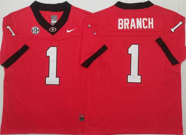 Georgia Bulldogs #1 Zachariah Branch Red 2025 F.U.S.E. Stitched Jersey,We sell and wholesale Georgia Bulldogs #1 Zachariah Branch Red 2025 F.U.S.E. Stitched Jersey on line form chian!
