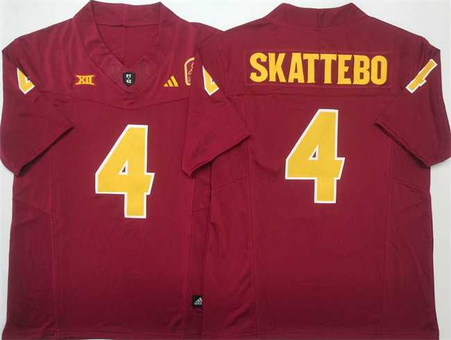 Men's Arizona State Sun Devils #4 Cam Skattebo Red 2025 F.U.S.E. Vapor Limited Stitched Jersey,We sell and wholesale Men's Arizona State Sun Devils #4 Cam Skattebo Red 2025 F.U.S.E. Vapor Limited Stitched Jersey on line form chian!