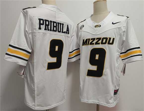 Men's Missouri Tigers #9 Beau Pribula F.U.S.E. White Rose Bowl Patch Stitched Jersey,We sell and wholesale Men's Missouri Tigers #9 Beau Pribula F.U.S.E. White Rose Bowl Patch Stitched Jersey on line form chian!
