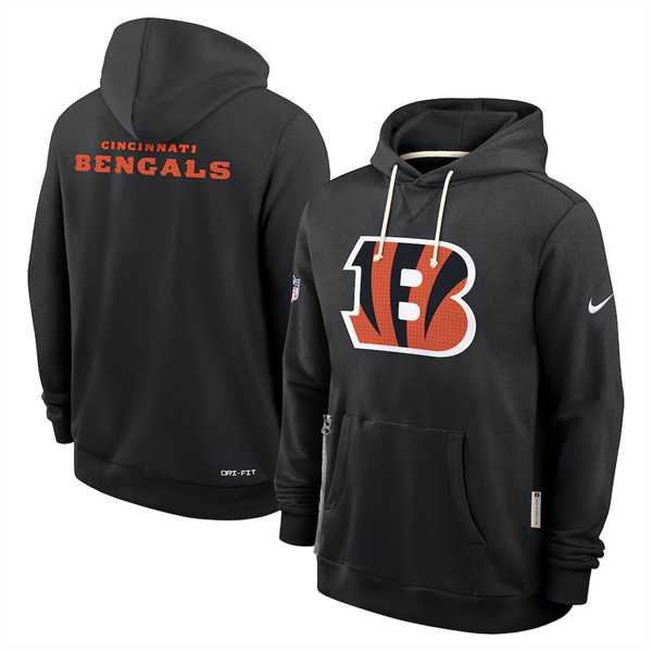 Men's Cincinnati Bengals Black Sideline Standard Issue Initial Home Dri-FIT Pullover Hoodie,We sell and wholesale Men's Cincinnati Bengals Black Sideline Standard Issue Initial Home Dri-FIT Pullover Hoodie on line form chian!
