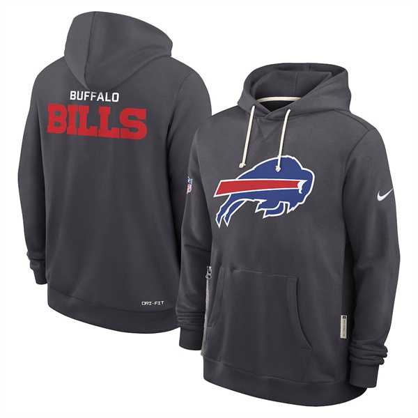 Men's Buffalo Bills Anthracite Sideline Standard Issue Initial Home Dri-FIT Pullover Hoodie,We sell and wholesale Men's Buffalo Bills Anthracite Sideline Standard Issue Initial Home Dri-FIT Pullover Hoodie on line form chian!