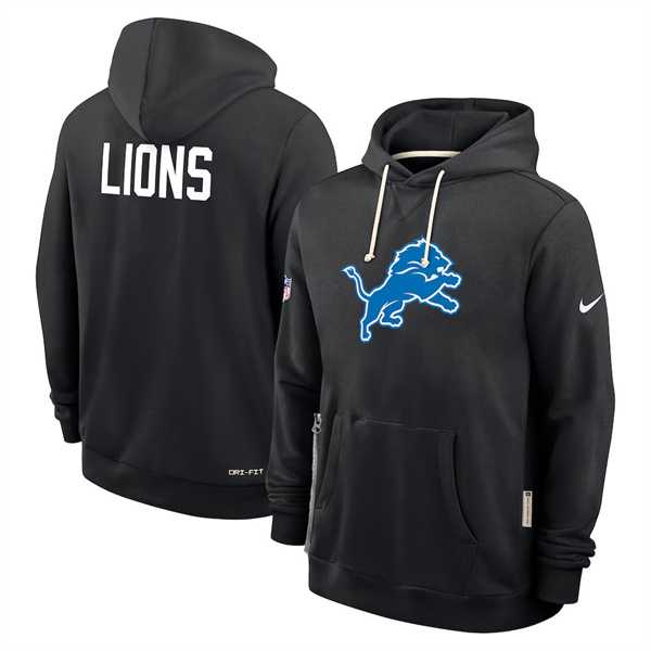 Men's Detroit Lions Black Sideline Standard Issue Initial Home Dri-FIT Pullover Hoodie,We sell and wholesale Men's Detroit Lions Black Sideline Standard Issue Initial Home Dri-FIT Pullover Hoodie on line form chian!
