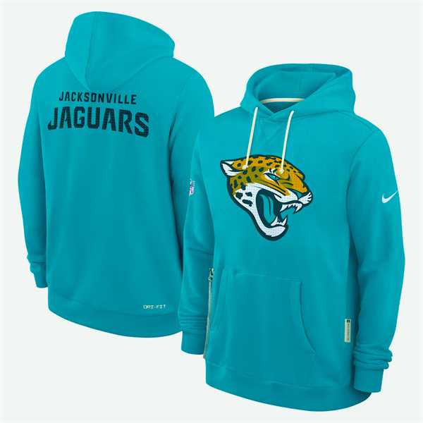 Men's Jacksonville Jaguars Aqua Sideline Standard Issue Initial Home Dri-FIT Pullover Hoodie,We sell and wholesale Men's Jacksonville Jaguars Aqua Sideline Standard Issue Initial Home Dri-FIT Pullover Hoodie on line form chian!