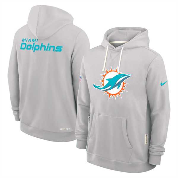 Men's Miami Dolphins Charcoal Sideline Standard Issue Initial Home Dri-FIT Pullover Hoodie,We sell and wholesale Men's Miami Dolphins Charcoal Sideline Standard Issue Initial Home Dri-FIT Pullover Hoodie on line form chian!
