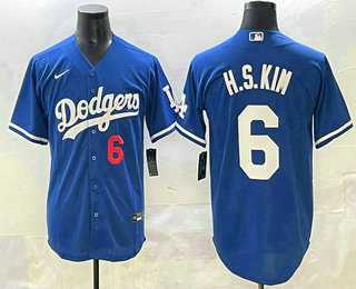 Men's Los Angeles Dodgers #6 Hyeseong Kim Blue Cool Base Jersey,We sell and wholesale Men's Los Angeles Dodgers #6 Hyeseong Kim Blue Cool Base Jersey on line form chian!