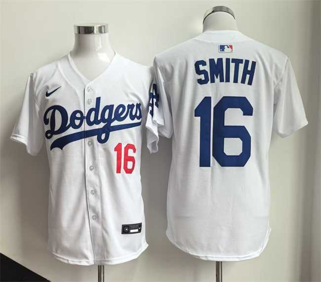 Men's Los Angeles Dodgers #16 Will Smith White Home Limited Stitched Jersey,We sell and wholesale Men's Los Angeles Dodgers #16 Will Smith White Home Limited Stitched Jersey on line form chian!