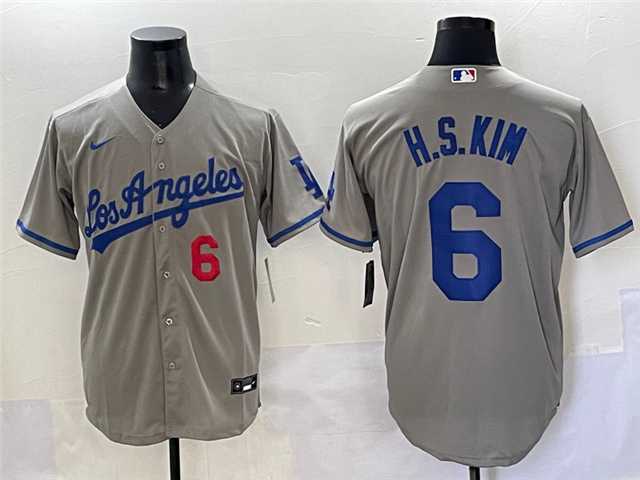 Men's Los Angeles Dodgers #6 Hyeseong Kim Number Grey With los Cool Base Stitched Jersey,We sell and wholesale Men's Los Angeles Dodgers #6 Hyeseong Kim Number Grey With los Cool Base Stitched Jersey on line form chian!