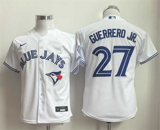 Youth Toronto Blue Jays #27 Vladimir Guerrero Jr. White Limited Stitched Jersey,We sell and wholesale Youth Toronto Blue Jays #27 Vladimir Guerrero Jr. White Limited Stitched Jersey on line form chian!
