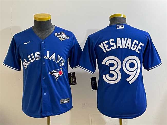 Youth Toronto Blue Jays #39 Trey Yesavage Royal 2025 World Series Cool Base Stitched Jersey,We sell and wholesale Youth Toronto Blue Jays #39 Trey Yesavage Royal 2025 World Series Cool Base Stitched Jersey on line form chian!