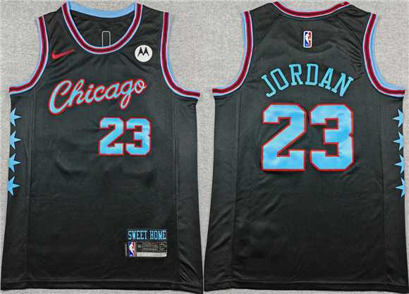Men's Chicago Bulls #23 Michael Jordan Black 2025-26 City Edition Stitched Jersey,We sell and wholesale Men's Chicago Bulls #23 Michael Jordan Black 2025-26 City Edition Stitched Jersey on line form chian!