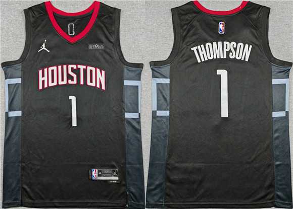 Men's Houston Rockets #1 Amen Thompson Black Statement Edition Stitched Jersey,We sell and wholesale Men's Houston Rockets #1 Amen Thompson Black Statement Edition Stitched Jersey on line form chian!