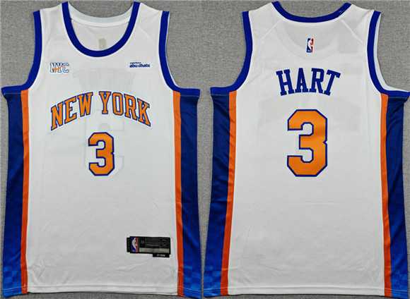Men's New Yok Knicks #3 Josh Hart White 2024-25 City Edition Stitched Jersey,We sell and wholesale Men's New Yok Knicks #3 Josh Hart White 2024-25 City Edition Stitched Jersey on line form chian!