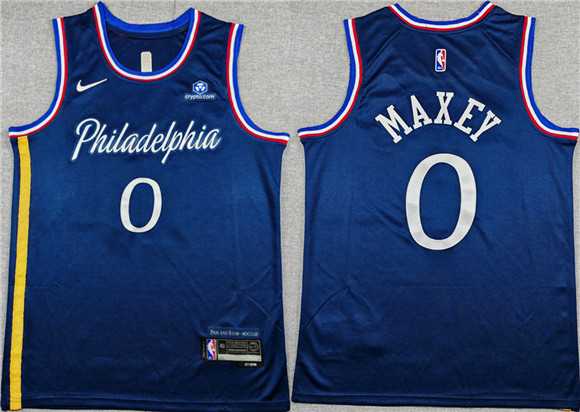 Men's Philadelphia 76ers #0 Tyrese Maxey Navy 2025-26 City Edition Stitched Jersey,We sell and wholesale Men's Philadelphia 76ers #0 Tyrese Maxey Navy 2025-26 City Edition Stitched Jersey on line form chian!